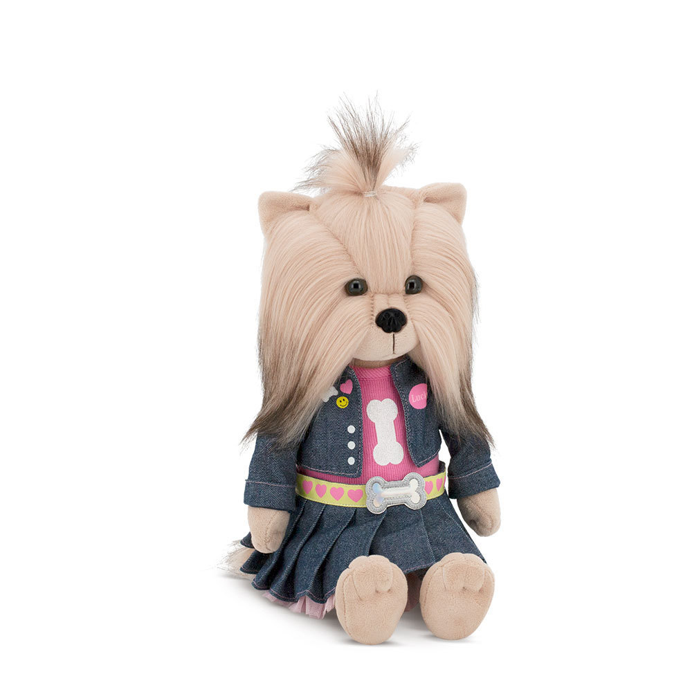 Мягкая игрушка - Собачка Lucky Yoyo: Джинсовая фантазия из серии Lucky Doggy  