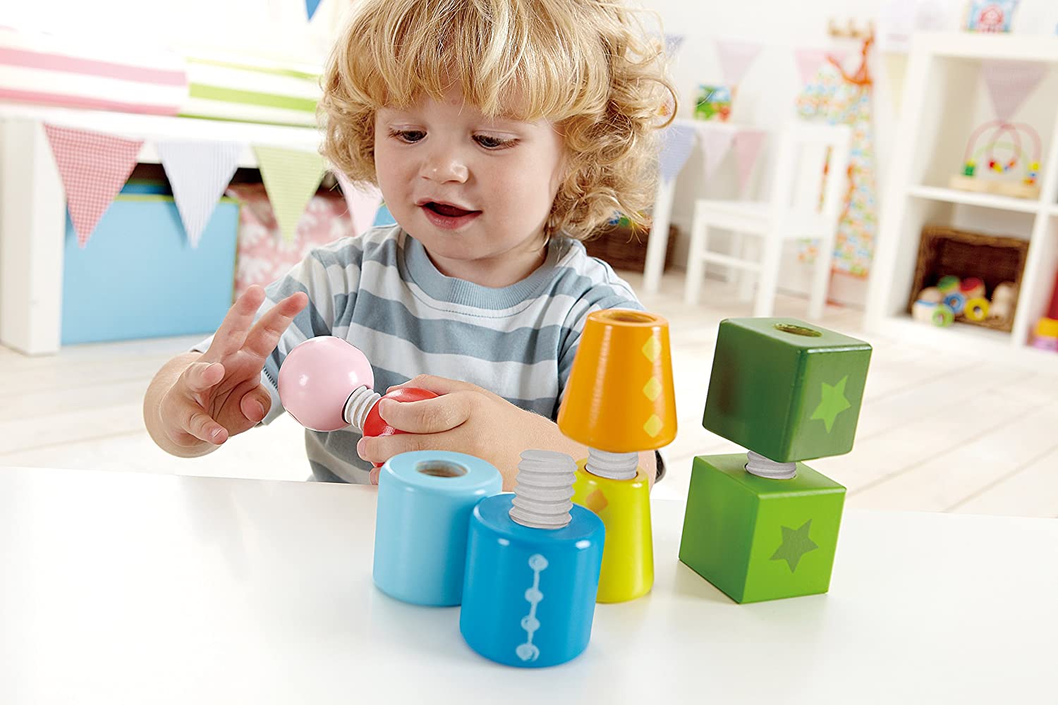 Развивающая игрушка - Закручивающиеся кубики  