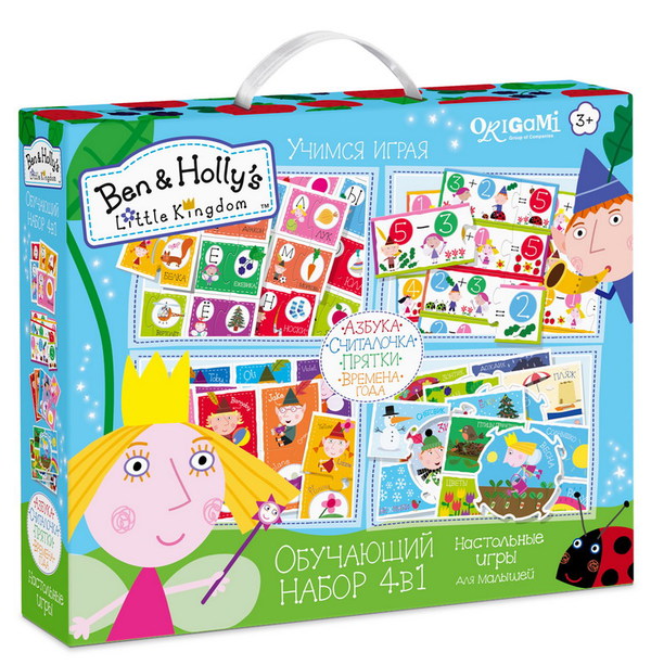 Набор обучающий из серии Ben & Holly 4 в 1 - Азбука. Считалочка. Времена года. Прятки. Набор обучающий из серии Ben & Holly 4 в 1 - Азбука. Считалочка. Времена года. Прятки.Развивающие<br>Набор обучающий из серии Ben & Holly 4 в 1 - Азбука. Считалочка. Времена года. Прятки.<br>