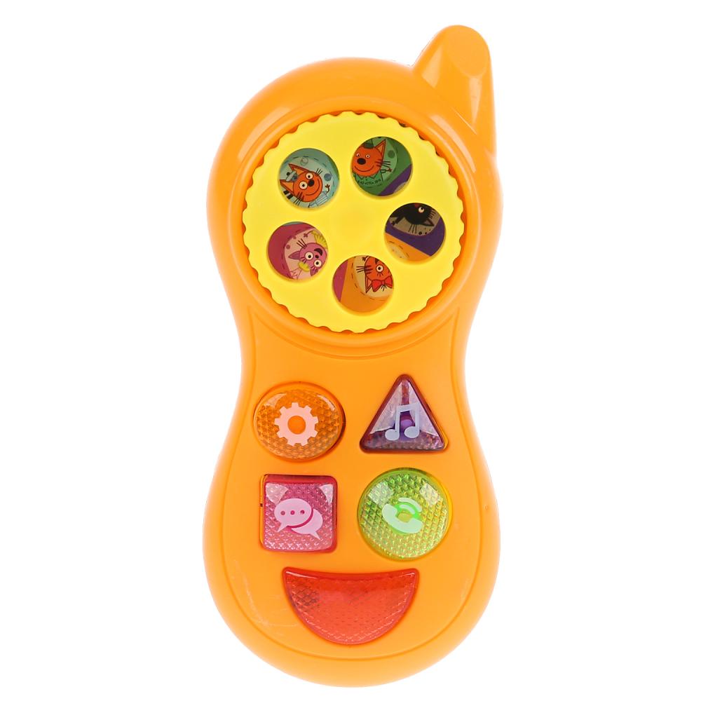 Развивающая игрушка из серии Три Кота Мой первый телефон, свет + звук  