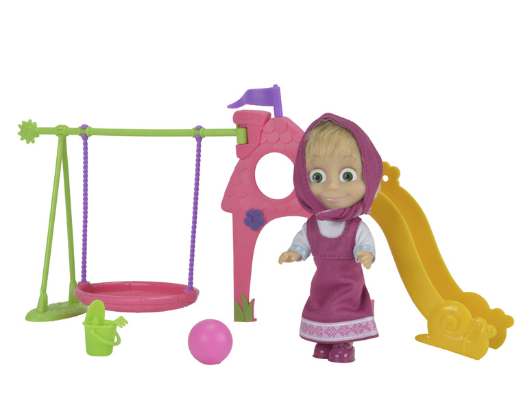 Маша с детской игровой площадкой и аксессуарами  