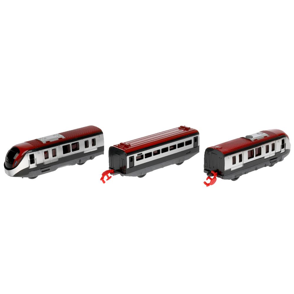 Железная дорога Скоростной пассажирский поезд 308 см со светом и аксессуарами  