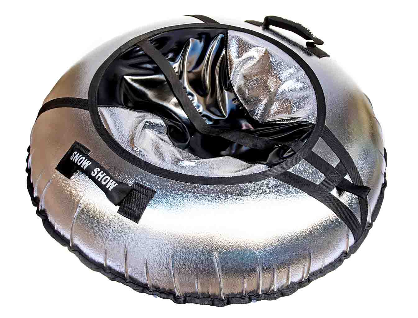 Санки надувные – Тюбинг RT Neo черно-серый металлик, 105 см  