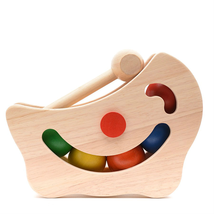 Деревянная игрушка - Горка с шарами  