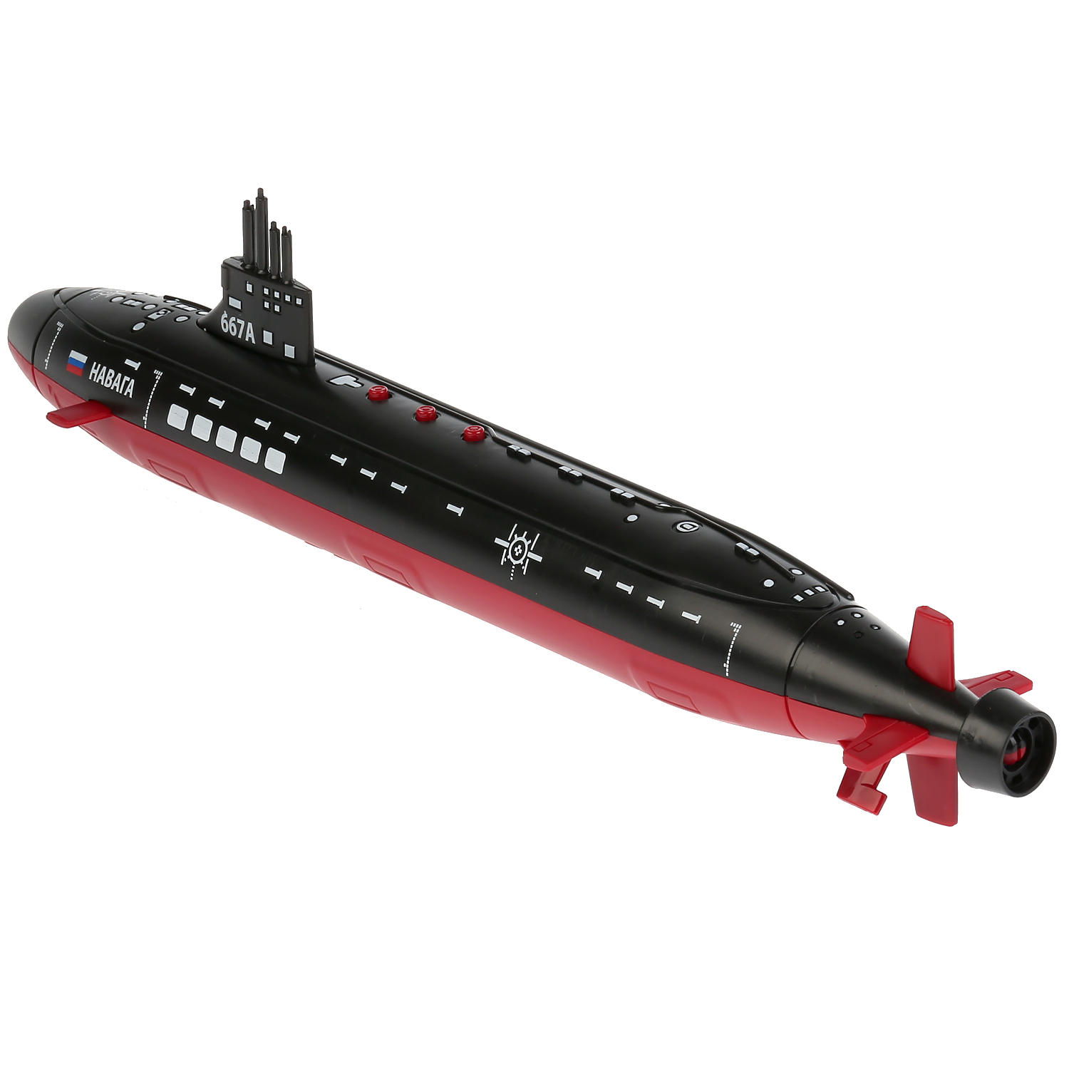 Модель Подводная лодка 42 см свет-звук с ракетами и подставкой  