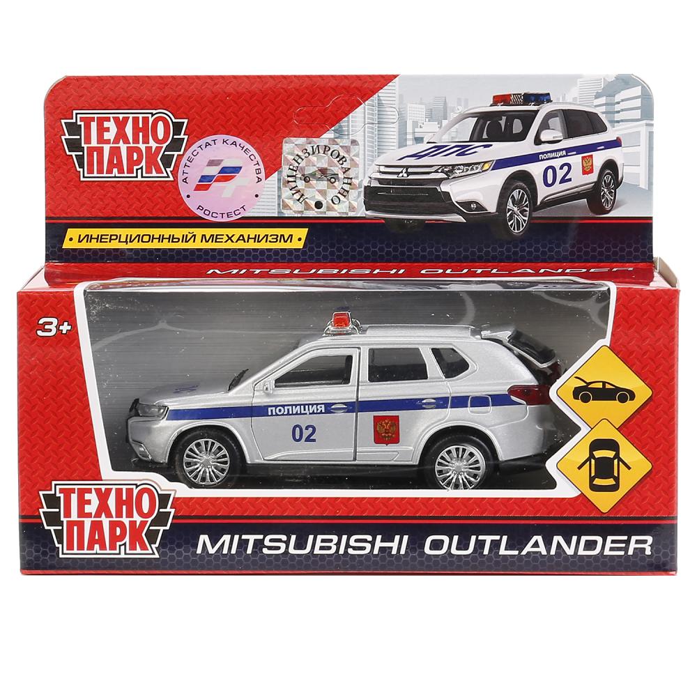 Металлическая инерционная машина – Mitsubishi Outlander Полиция, 12 см, открываются двери и багажник  