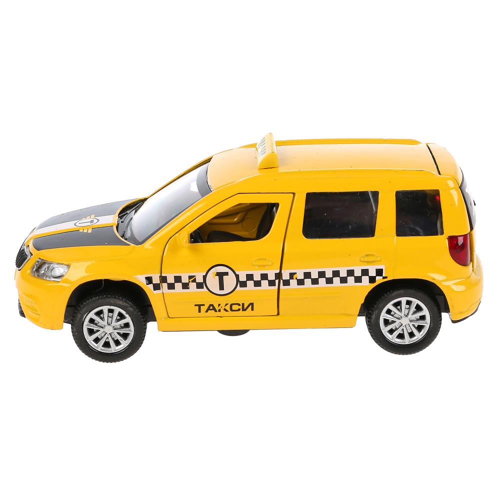 Машина Такси Skoda Yeti 12 см свет-звук двери и багажник открываются металлическая  