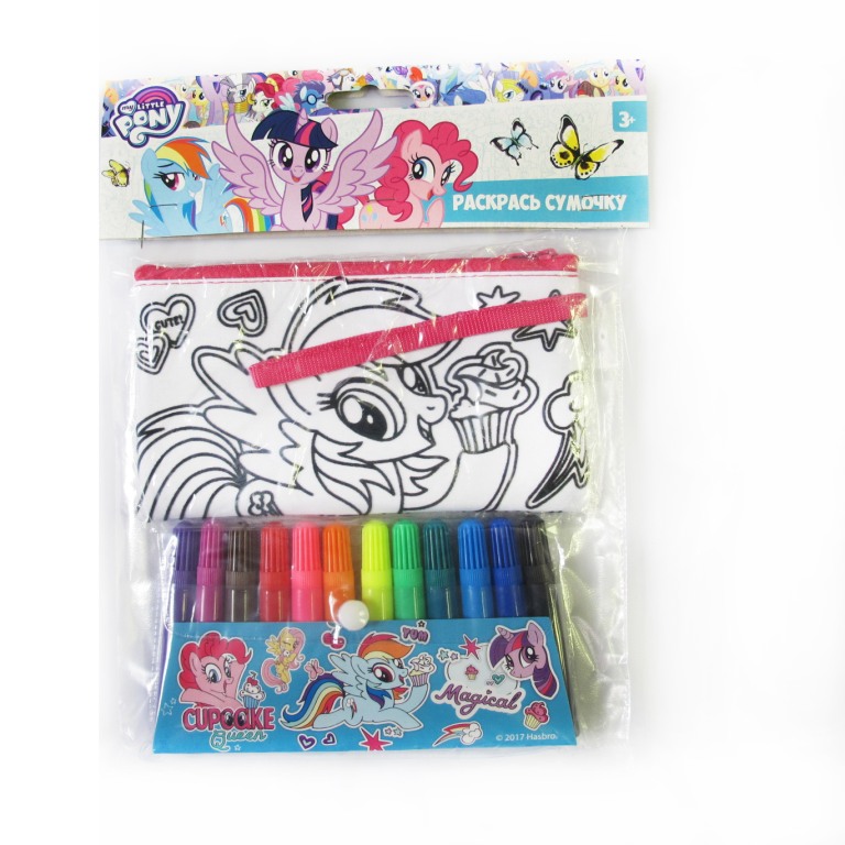Набор для творчества. Раскрась пенал-косметичку - My Little Pony, фломастеры 12 цветов
Набор для творчества. Раскрась пенал-косметичку - My Little Pony, фломастеры 12 цветов