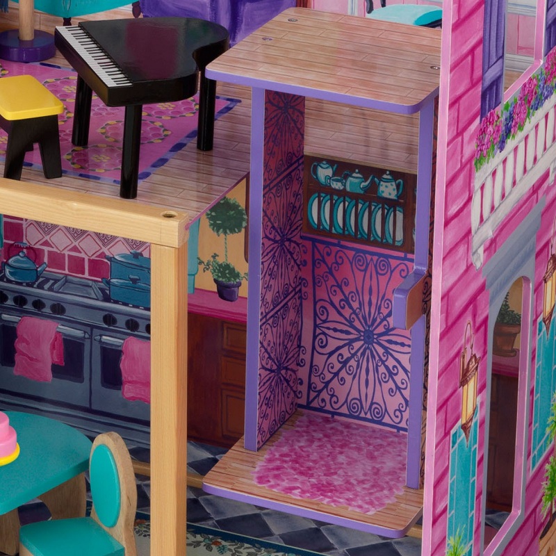 Деревянный домик Барби - My Dream Mansion - Особняк мечты, с мебелью 13 элементов  