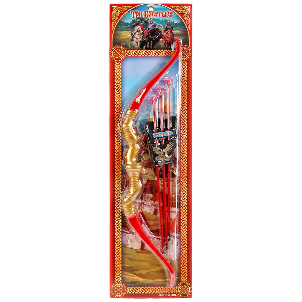 Лук Три богатыря со стрелами на присосках  