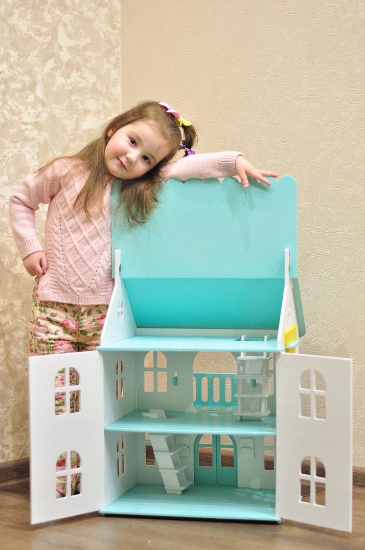 Мятный кукольный домик Арина  