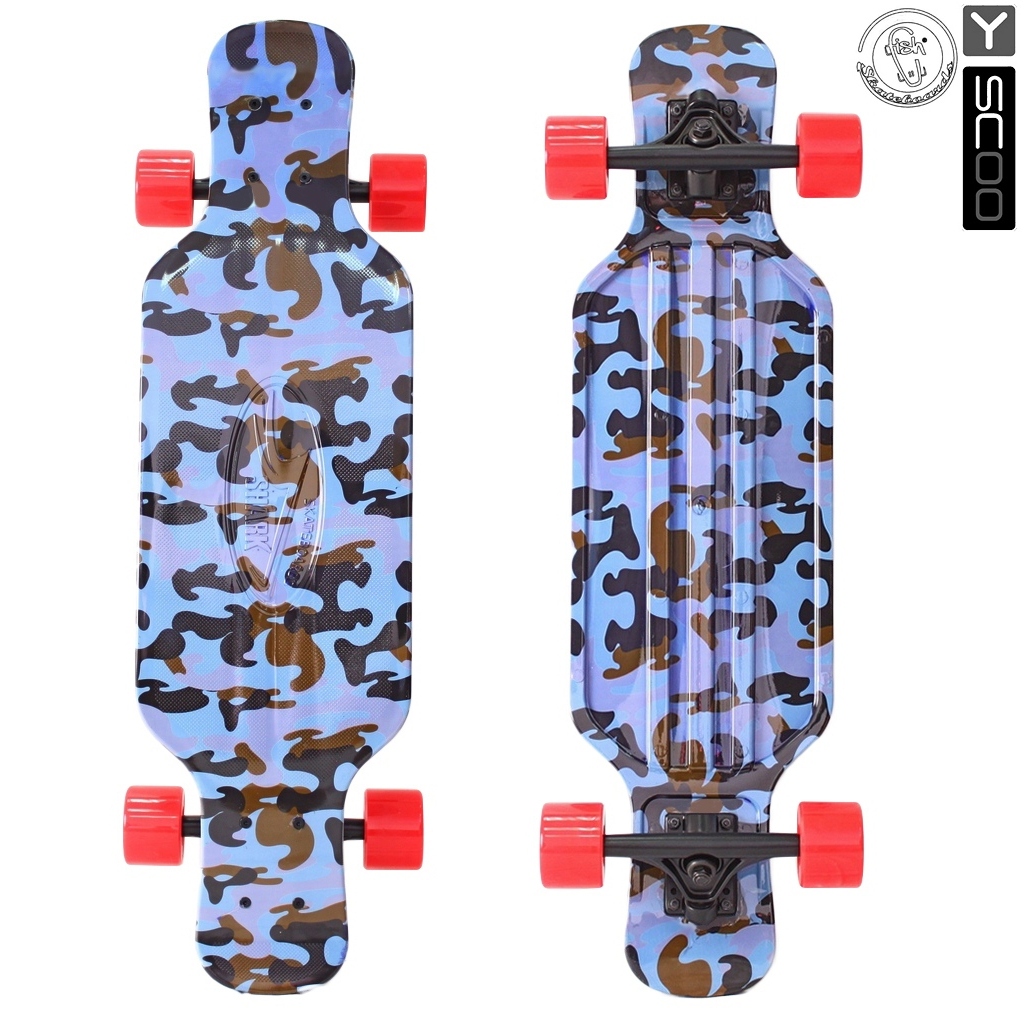 Скейтборд пластиковый Y-Scoo Longboard Shark Tir 31" 408-Ba с сумкой, цвет - голубой хаки
Скейтборд пластиковый Y-Scoo Longboard Shark Tir 31" 408-Ba с сумкой, цвет - голубой хаки