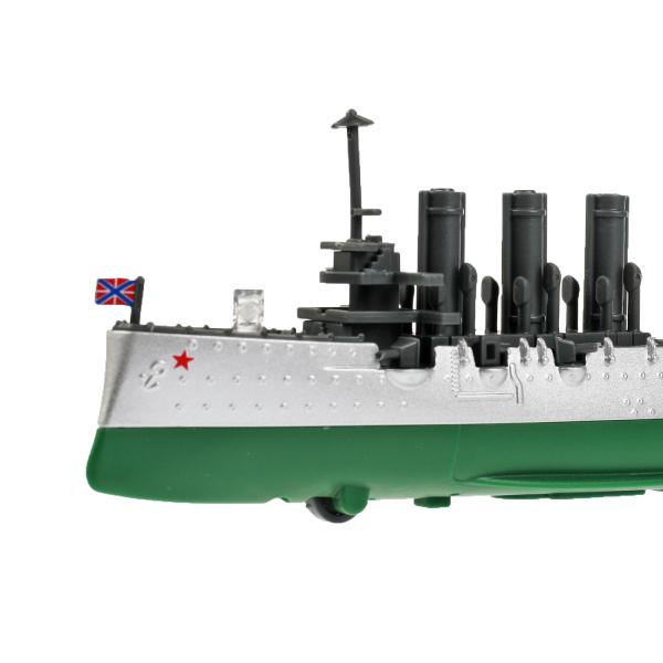 Модель Крейсер Аврора 21 см свет-звук подвижные детали инерционная металлическая  
