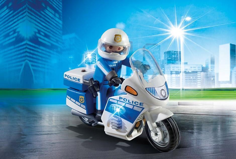 Полиция: Полицейский мотоцикл со светодиодом  