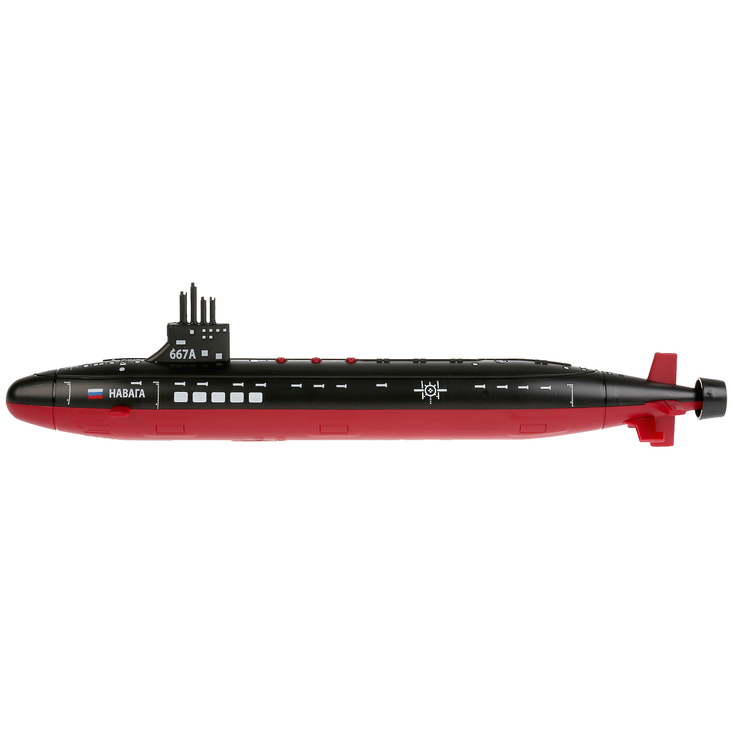 Модель Подводная лодка 42 см свет-звук с ракетами и подставкой  