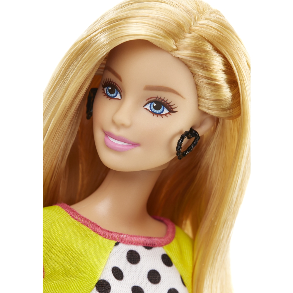 Кукла Barbie - Игра с модой - Блондинка в юбке в горошек  