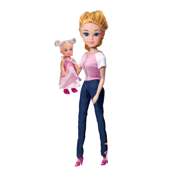 Кукла Мария, 29 см., на прогулке с малышом  