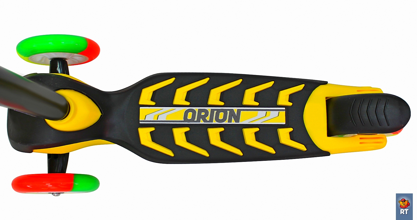 Самокат Midi Orion со светящимися колесами, лимонный   