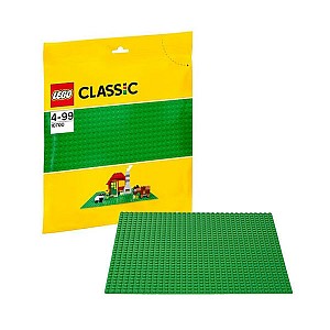 Lego Classic. Строительная пластина зеленого цвета   