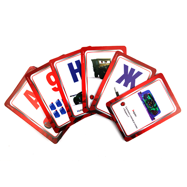 Карточки развивающие из серии «Тачки Дисней» – Учим алфавит и цифры, 36 карточек  