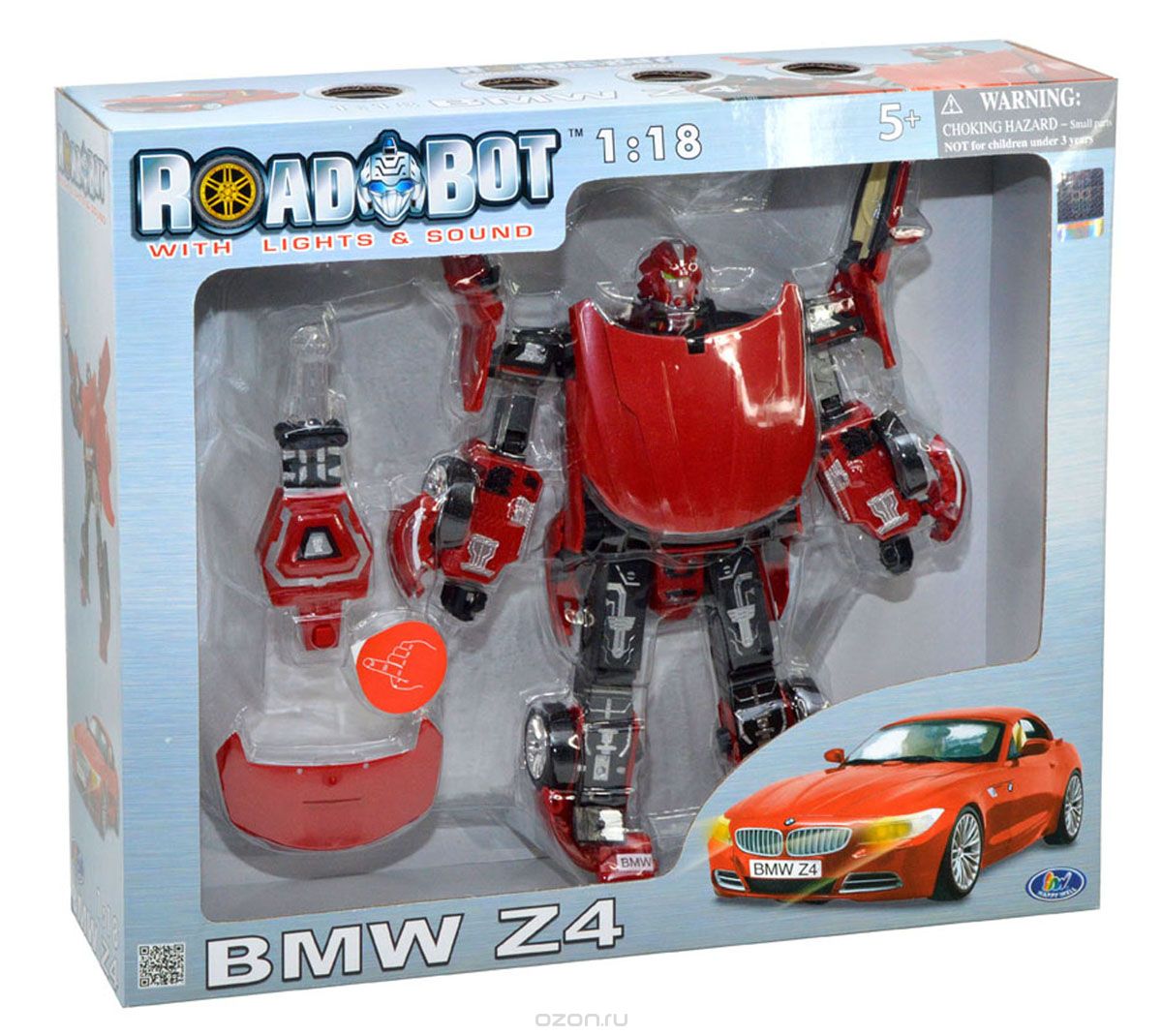 BMW Z4 трансформер, масштаб 1:18