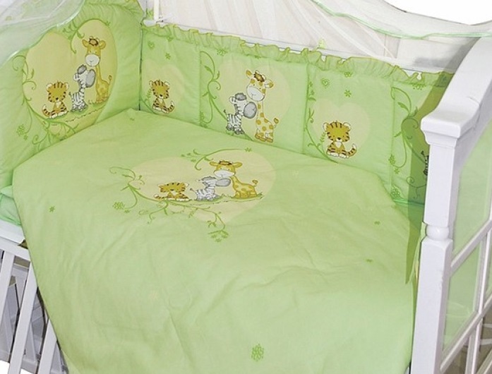 Комплект постельного белья Сафари, зеленый  