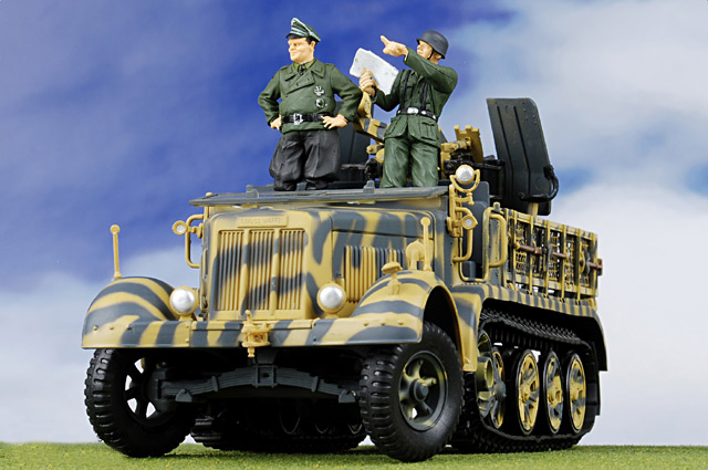 Коллекционная модель - легкое зенитное орудие Sd. Kfz. 7/1 mit 2 cм Flakvierling 38 1943, Германия, 1:32