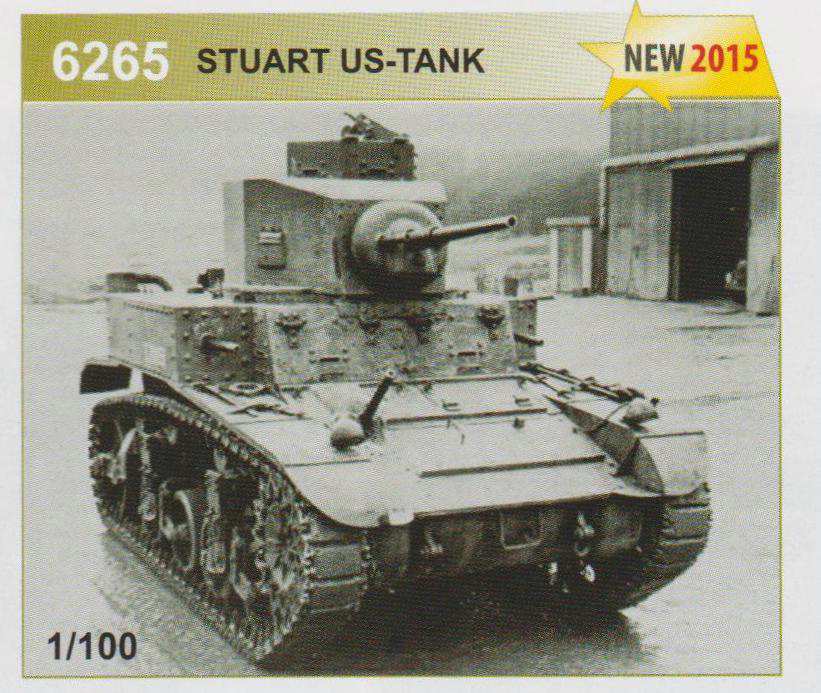 Модель сборная  - Американский легкий танк - Стюарт  