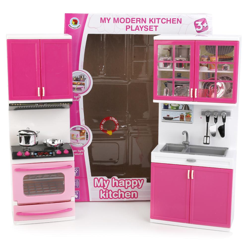 Игровой набор Кухня – My happy kitchen 6921-2, свет и звук  