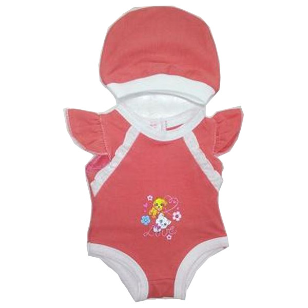 Комплект одежды для куклы Карапуз 40-42 см - Боди с шапочкой  