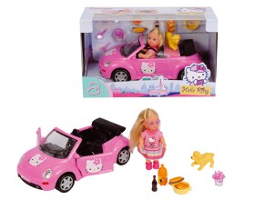 Еви на машине с собачкой + аксессуары из серии Hello Kitty 