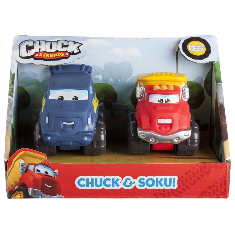 Машинки Chuck & Friends – Чак и Соку, 5 см  