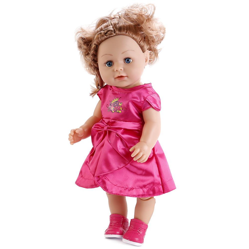 Кукла в розовом платье с аксессуарами, пьет и писает, русифицированная, 43 см.  