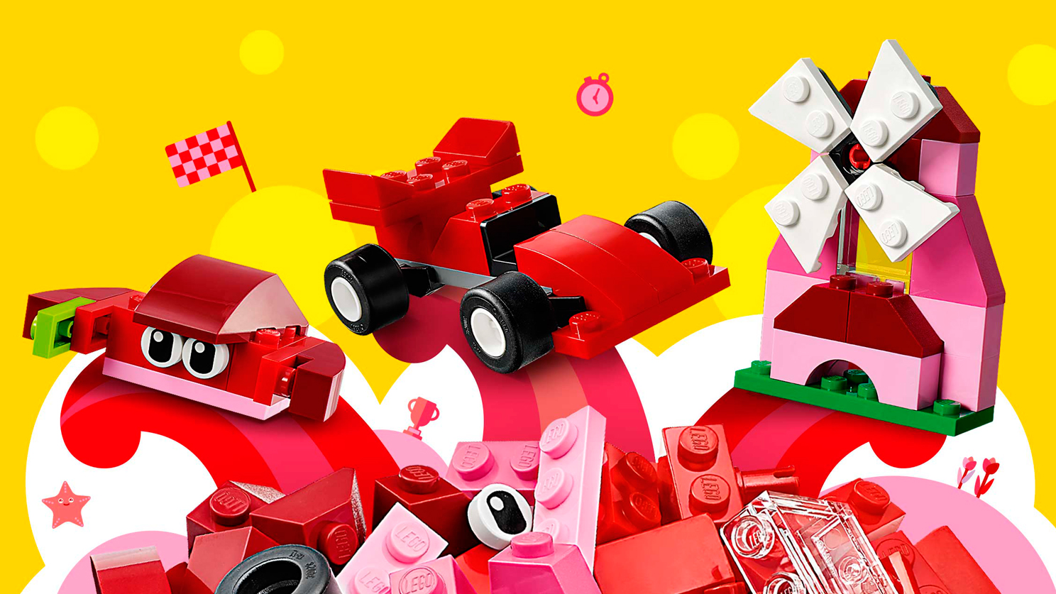 Lego Classic. Красный набор для творчества  