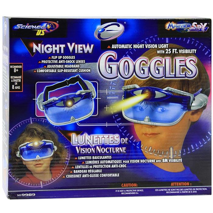 Шпионские очки ночного видения со световыми эффектами  