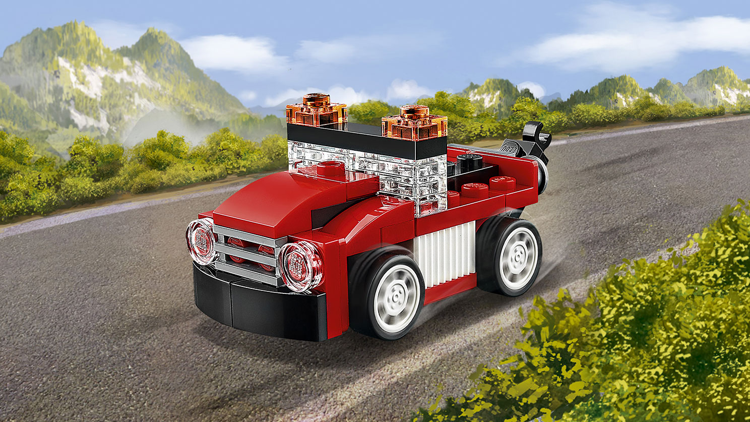 Lego Creator. Красная гоночная машина  