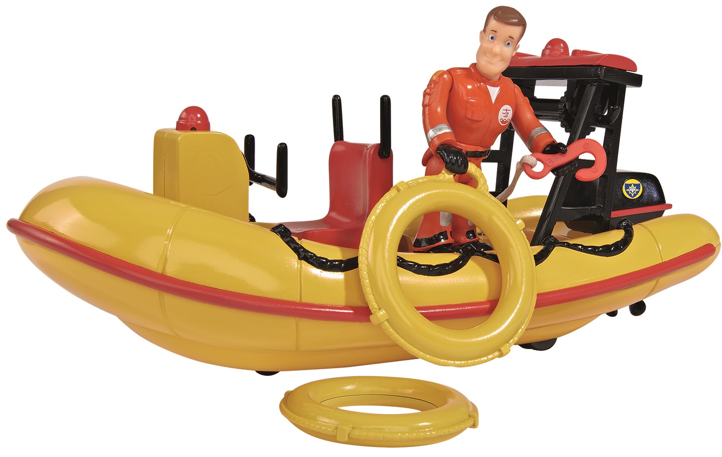 Лодка спасателей из серии «Пожарный Сэм», с аксессуарами и фигуркой, 20 см.  