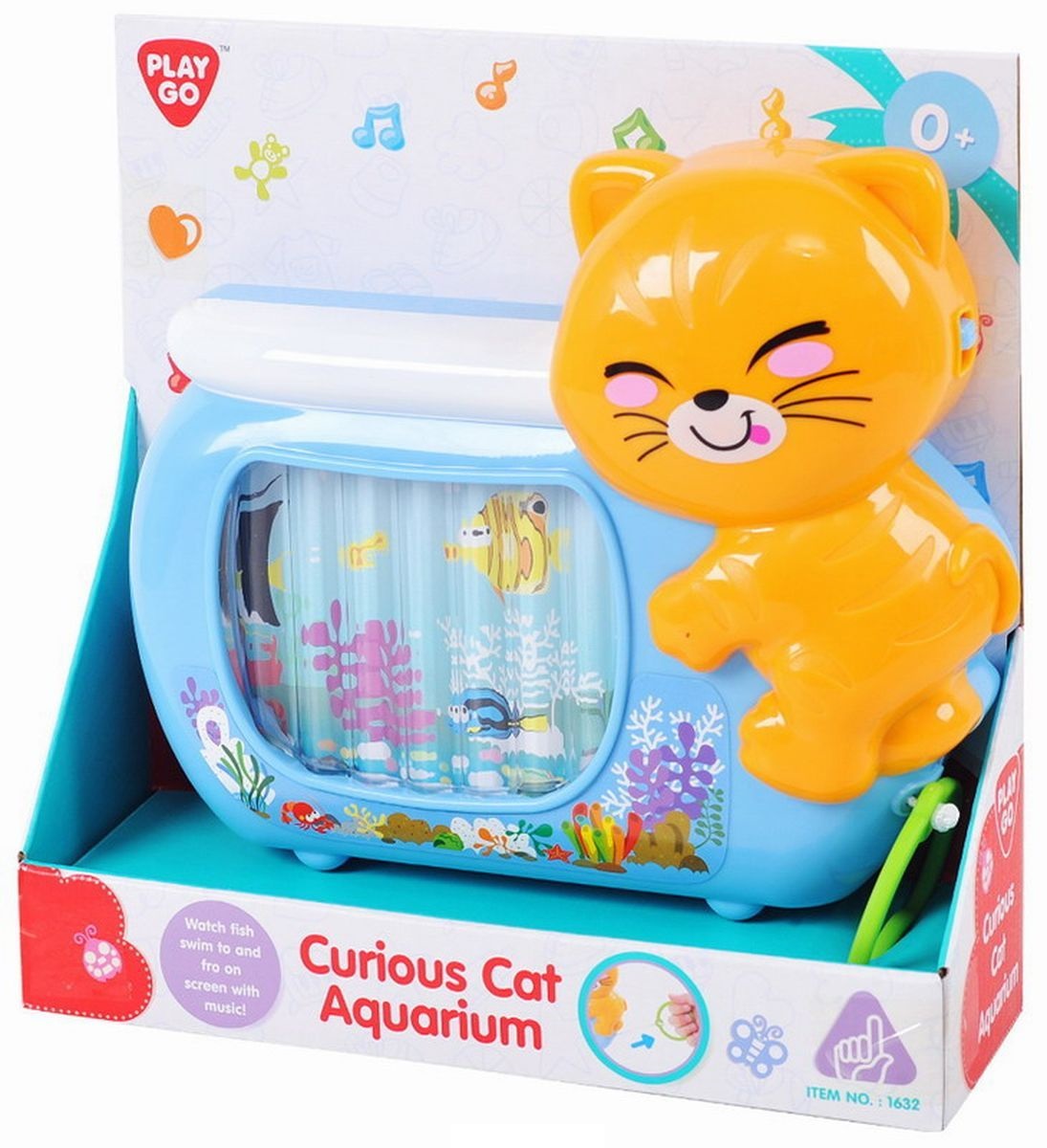 Развивающая игрушка - Аквариум с кошкой Развивающая игрушка - Аквариум с кошкойРазвивающие игрушки PlayGo<br>Развивающая игрушка - Аквариум с кошкой<br>