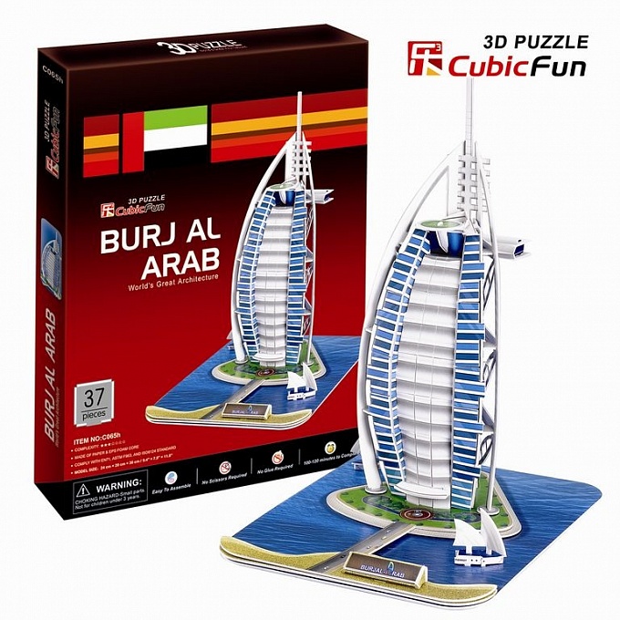 3D puzzles. Объёмный пазл Бурж эль Араб, Дубаи 3D puzzles. Объёмный пазл Бурж эль Араб, ДубаиПазлы объёмные 3D<br>3D puzzles. Объёмный пазл Бурж эль Араб, Дубаи<br>