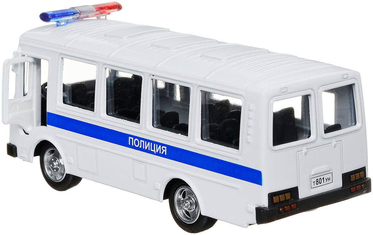 Инерционный металлический автобус ПАЗ - Полиция   