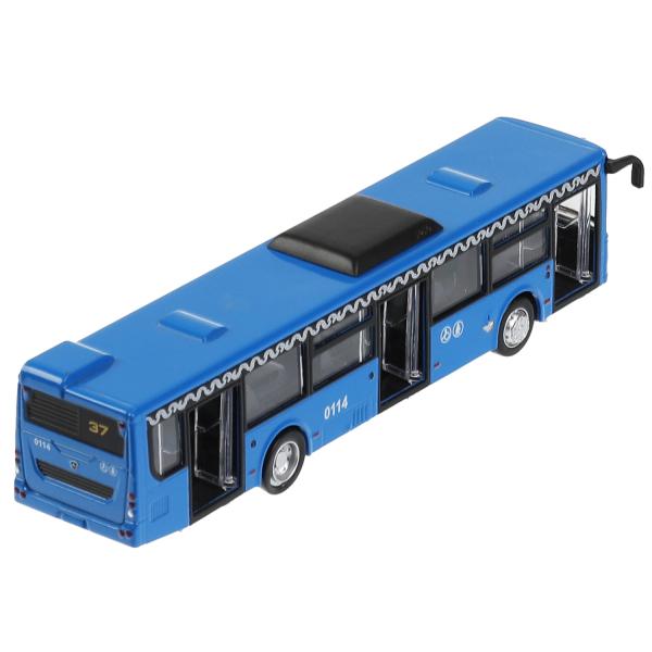 Модель Автобус ЛИАЗ-5292 Метрополитен свет-звук 18 см двери открываются металлическая инерционная  