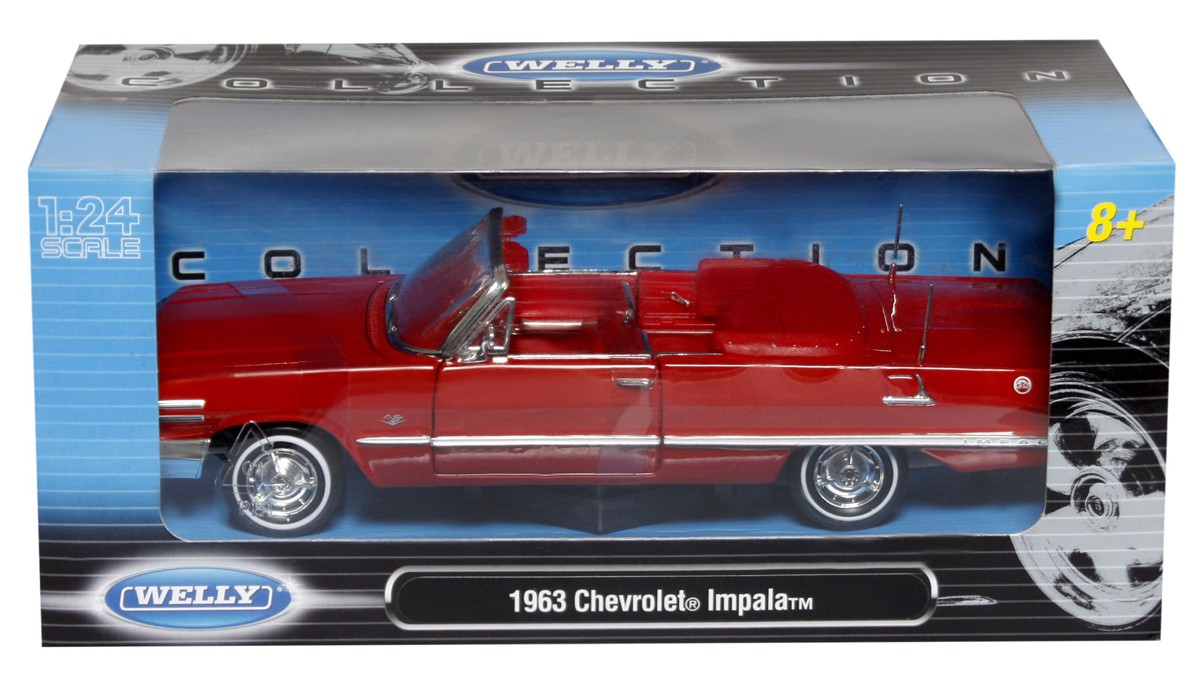 Модель машины Chevrolet Impala 1963, масштаб 1:24  