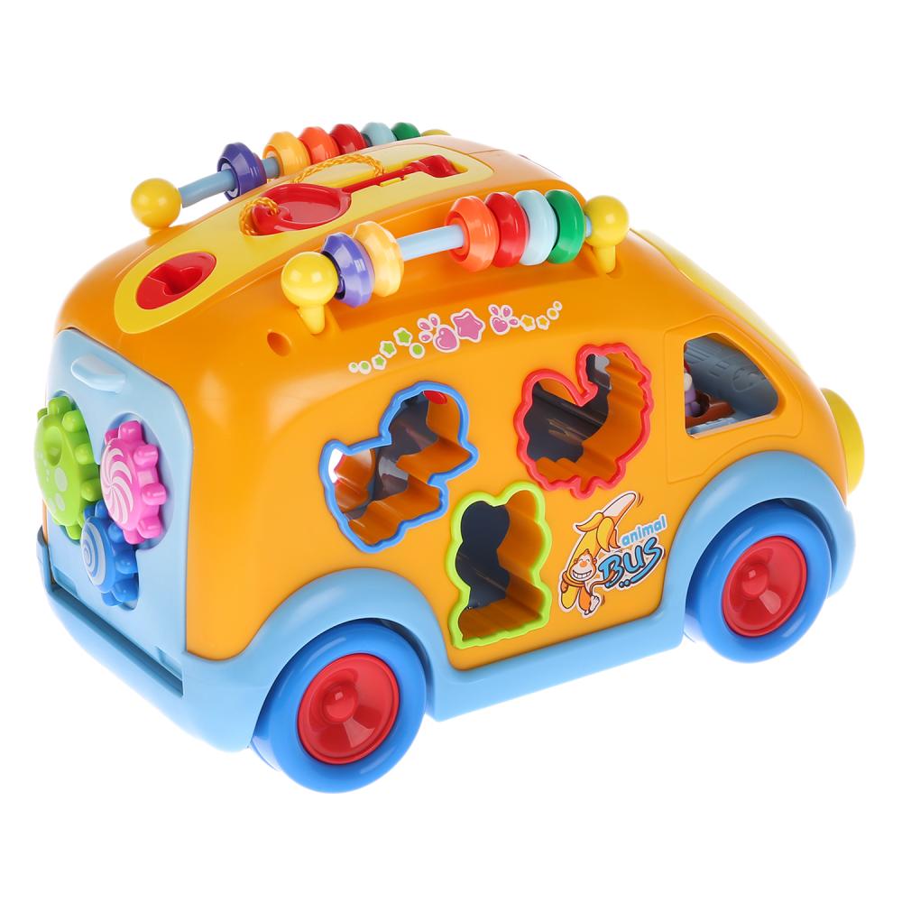 Развивающая игрушка – Задорный автобус, свет и звук, с аксессуарами  