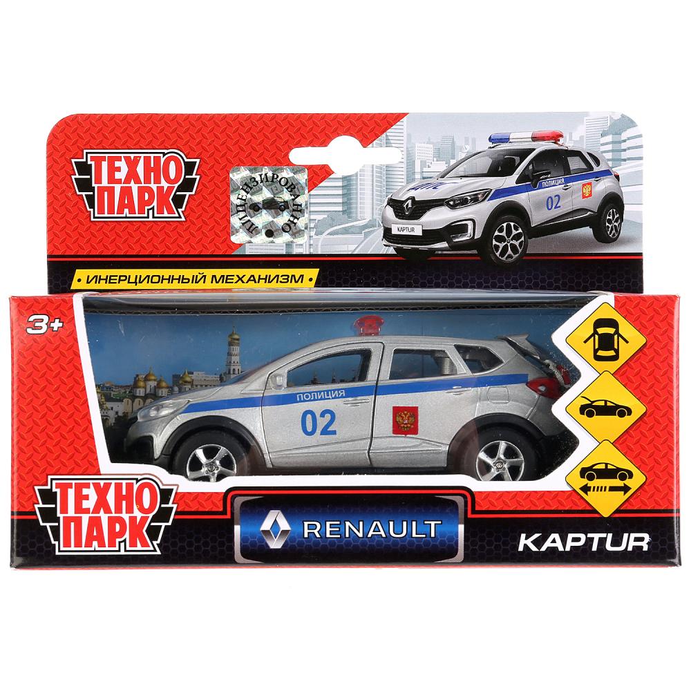Машина металлическая Renault Kaptur полиция 12 см, открываются двери, инерционная  