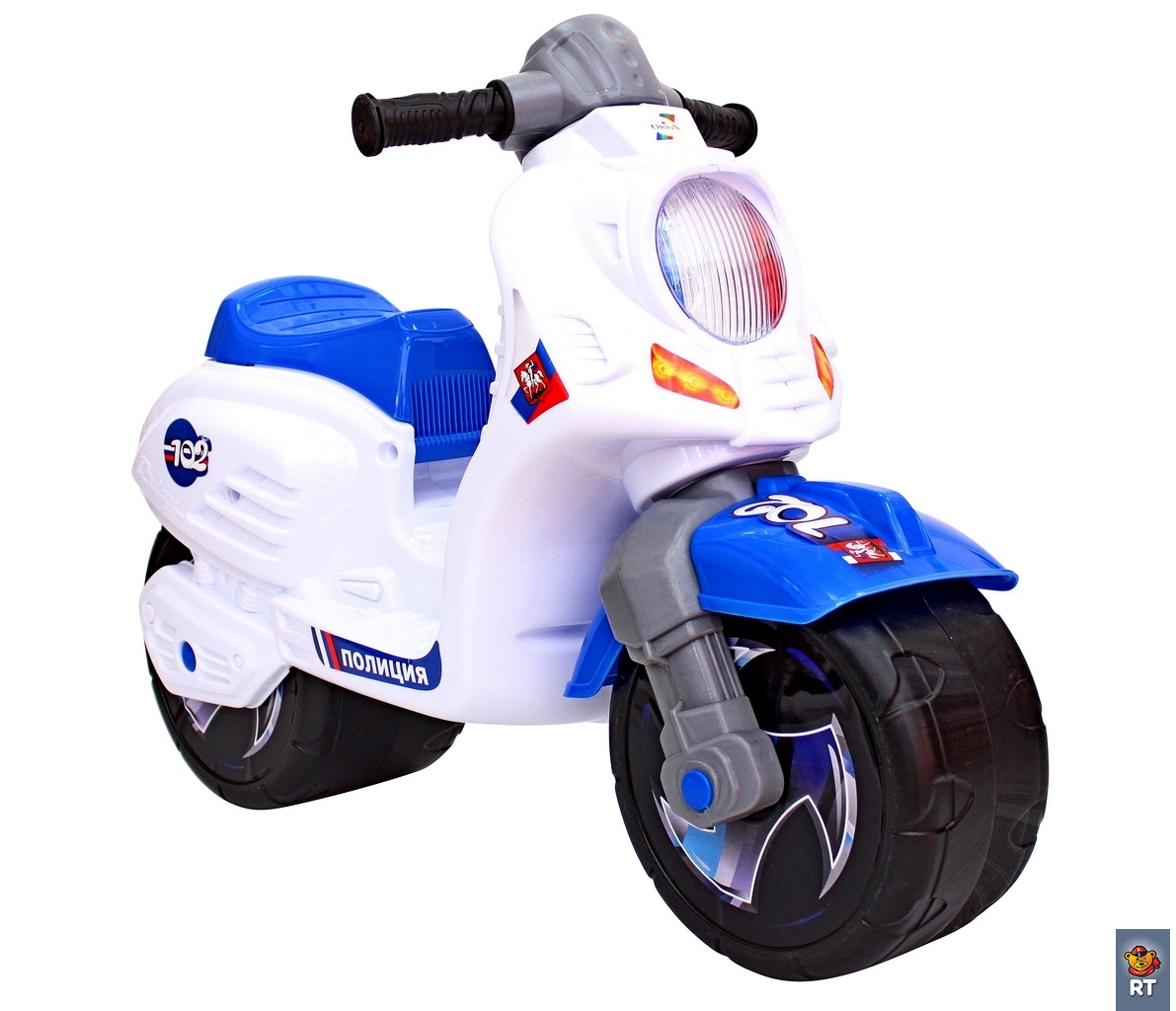 Каталка-мотоцикл-беговел ОР502 - Скутер Полиция  