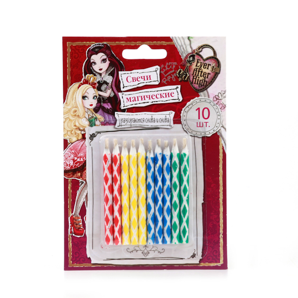 Набор из 10-и магических свечей для торта - Ever After High Набор из 10-и магических свечей для торта - Ever After HighШкола Монстров и Ever After High<br>Набор из 10-и магических свечей для торта - Ever After High<br>