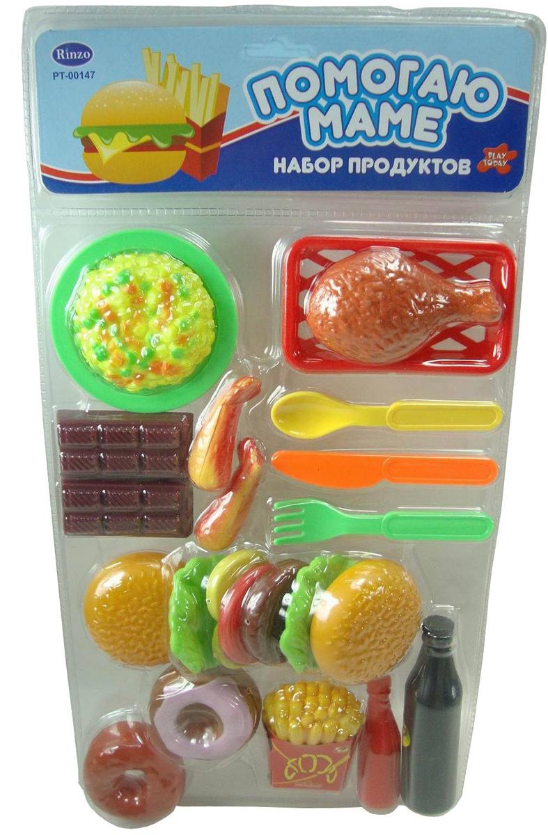 Игровой набор продуктов с посудой на 23 предмета Игровой набор продуктов с посудой на 23 предметаАксессуары и техника для детской кухни<br>Игровой набор продуктов с посудой на 23 предмета<br>