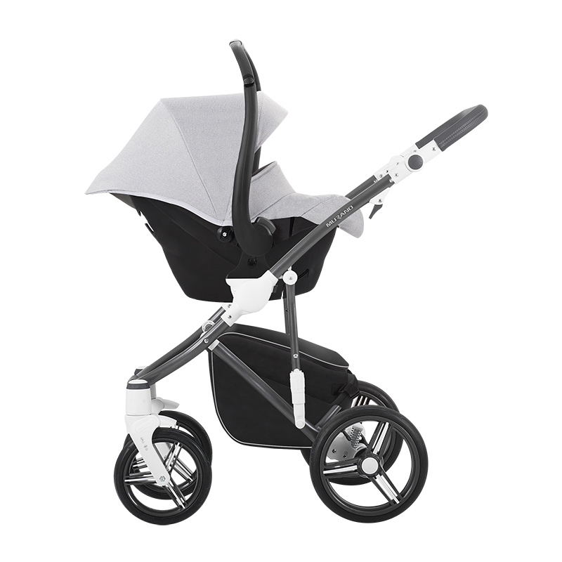 Детская коляска Bebetto Murano Colours  2 в 1 шасси матовый графит/GRM C02  