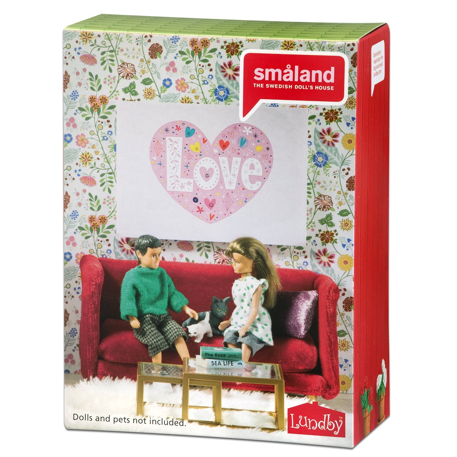 Кукольная мебель из серии Смоланд - Гостиная в красных тонах  