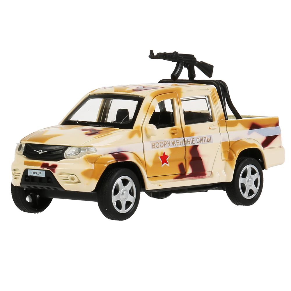 Инерционная металлическая модель - Uaz Pickup, военный с пулеметом 12 см, цвет песочный
Инерционная металлическая модель - Uaz Pickup, военный с пулеметом 12 см, цвет песочный